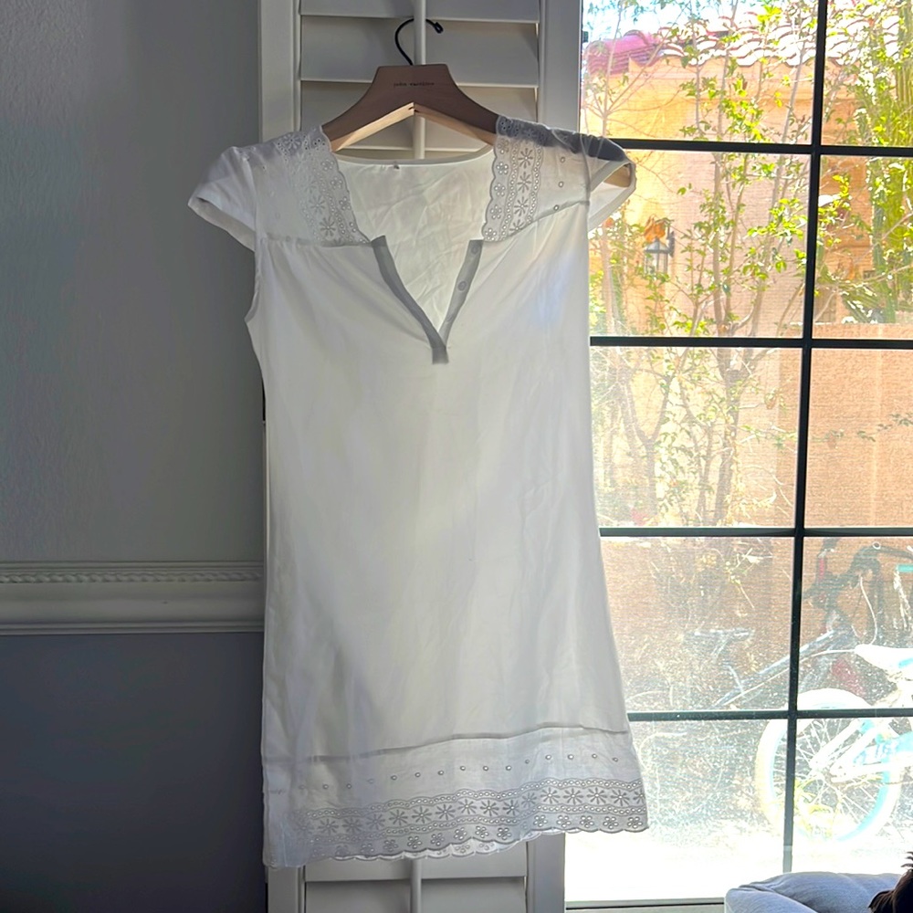 ☀️White cotton dress